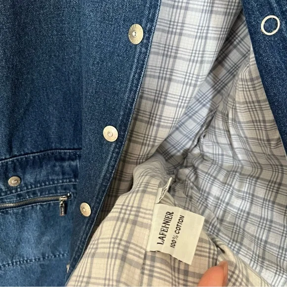 Long denim jacket - Picture 8 of 10